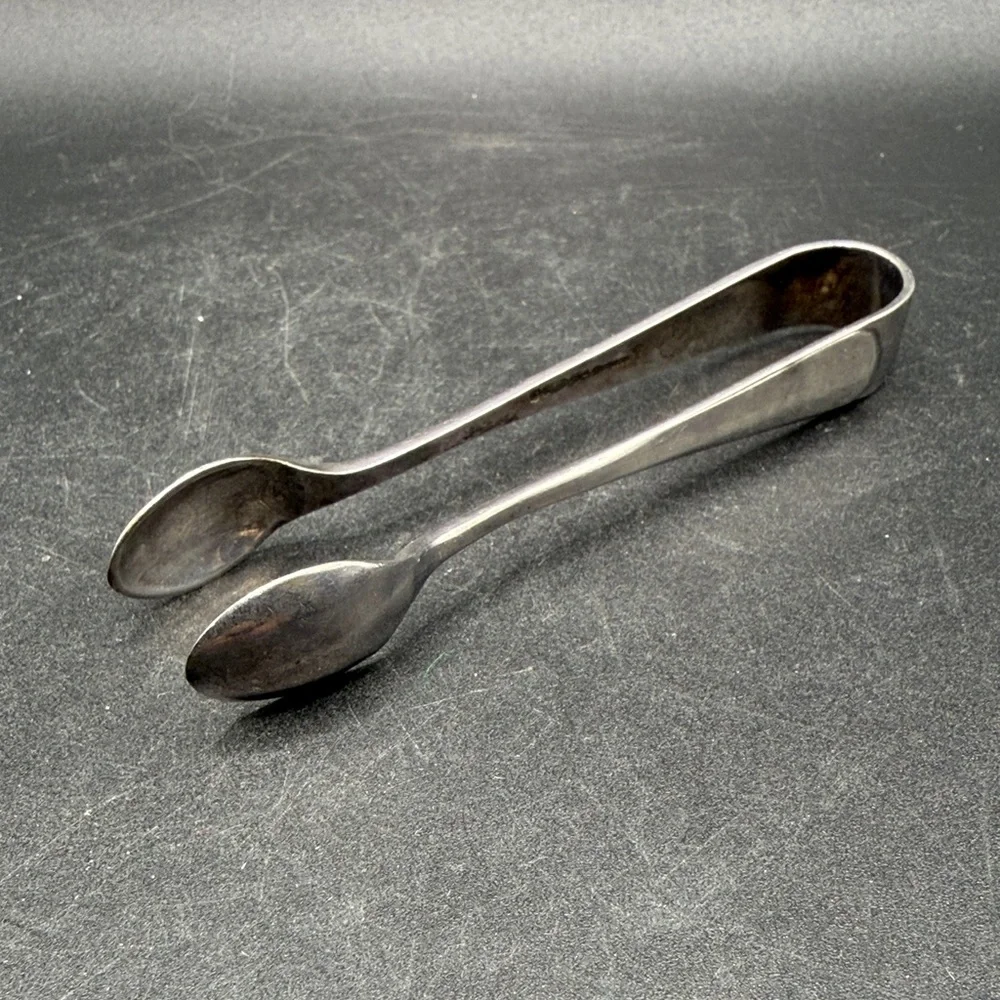 Vintage Trademarked English Silver Plate Sugar Tongs Sugar Cube Server Tableware